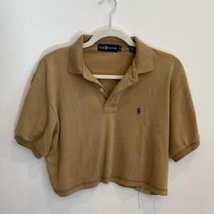 Vintage Polo Crop Top